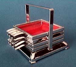 Chroom set, art deco