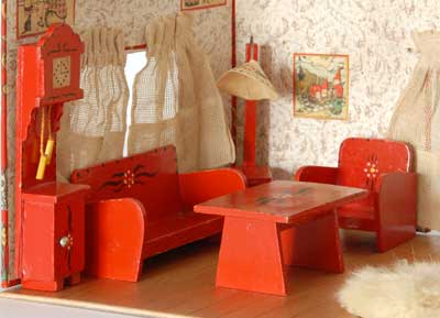 Geudo meubeltjes, staande klok etc.