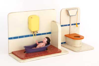 Bad en wc met stortbak